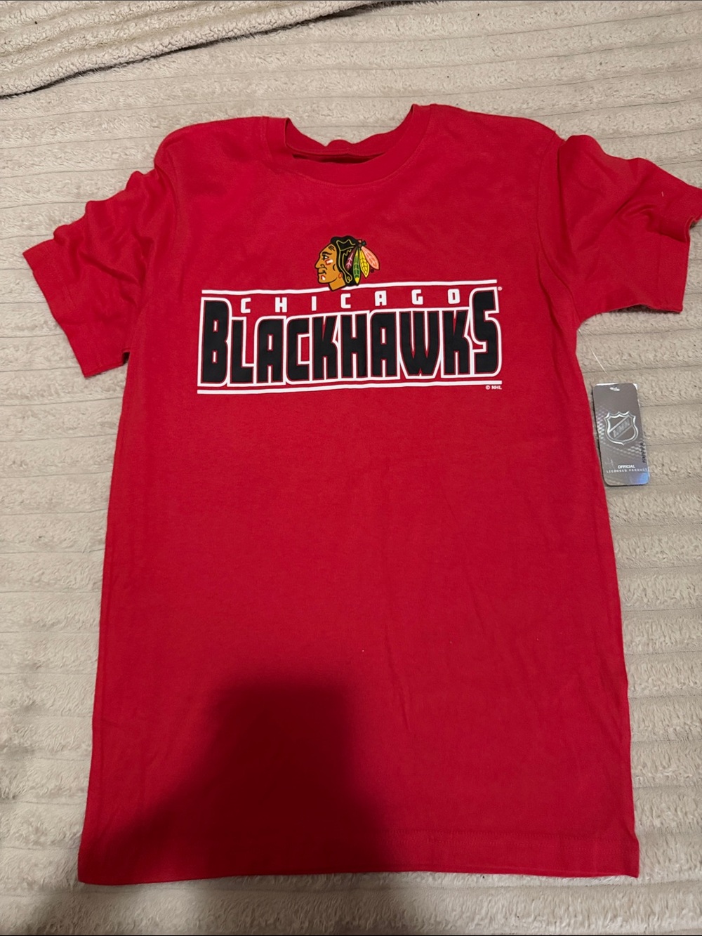 NHL Chicago Blackhawks Red Logo T‑Shirt